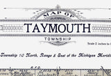 1916 Map of Taymouth Township Saginaw County Michigan