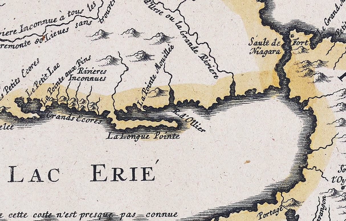 1755 Map of The Great Lakes