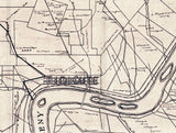 1917 Map of Warren County Pennsylvania Oil Region Southwest