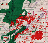 1921 Oil and Gas Fields Map of Pennsylvania