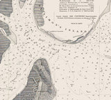 1888 Nautical Chart of St Simons Sound Georgia