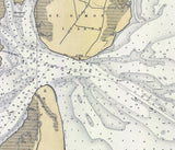 1926 Nautical Chart of St Simon Sound Brunswick Harbor Georgia