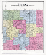 1873 Map of Climax Township Kalamazoo County Michigan