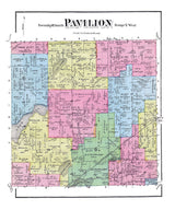 1873 Map of Pavilion Township Kalamazoo County Michigan