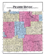 1873 Map of Prairie Ronde Township Kalamazoo County Michigan