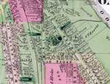 1873 Town Map of Galesburgh Kalamazoo County Michigan