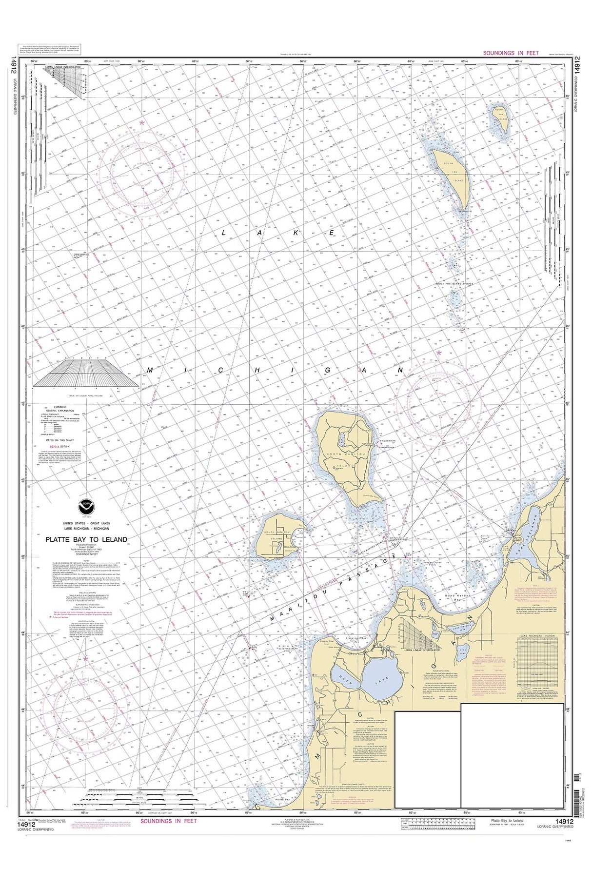 2003 Nautical Chart of North Manitou Island Group Lake Michigan