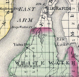 1873 Map of Grand Traverse County Michigan