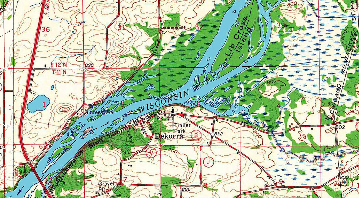 1959 Map of Lake Wisconsin