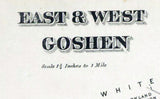 1873 Map of East and West Goshen Township Chester County Pa
