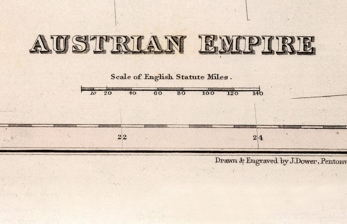 1832 Map of The Austrian Empire