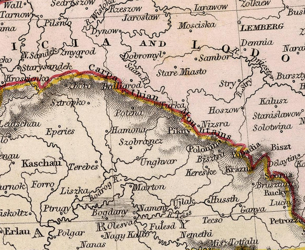 1832 Map of The Austrian Empire