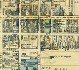 1876 Map of Danville Boyle County Kentucky