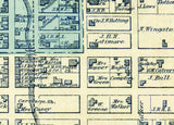 1876 Map of Perryville Boyle County Kentucky