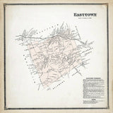 1873 Map of Easttown Township Chester County Pennsylvania