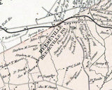 1873 Map of Easttown Township Chester County Pennsylvania