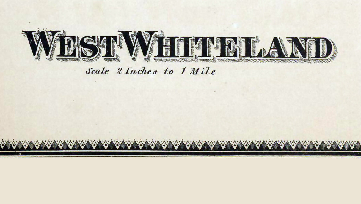 1873 Map of West Whiteland Township Chester County Pennsylvania