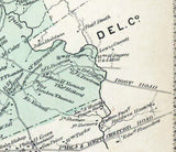 1873 Map of Willistown Township Chester County Pennsylvania