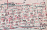 1876 Map of City of Peru Miami County Indiana