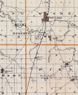 1876 Map of Jay County Indiana