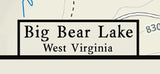 2022 Map of Big Bear Lake West Virginia