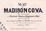 1866 Map of Madison County Virginia