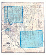 1866 Map of Nevada