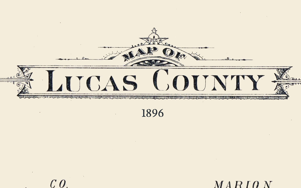 1896 Map of Lucas County Iowa