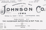 1900 Map of Johnson County Iowa