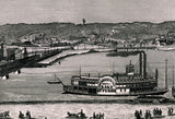 1874 Panoramic Map of Rock Island Illinois