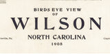 1908 Panoramic Map of Wilson North Carolina