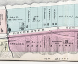 1876 Town Map of Boalsville Beaver County Pennsylvania