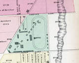 1876 Town Map of Beaver Beaver County Pennsylvania