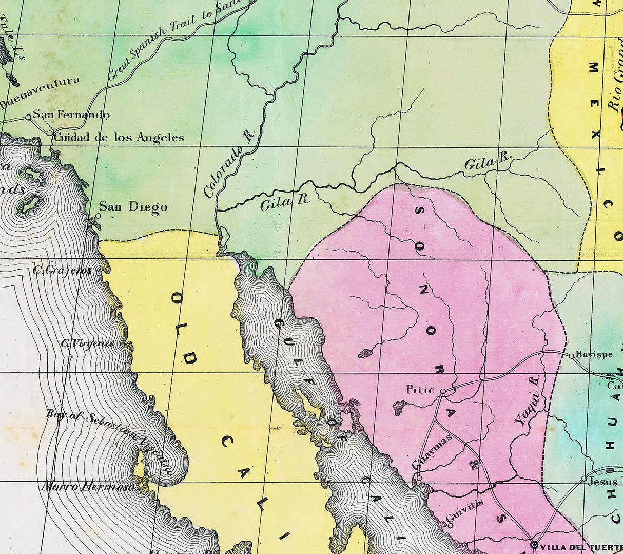 1846 Map of Mexico