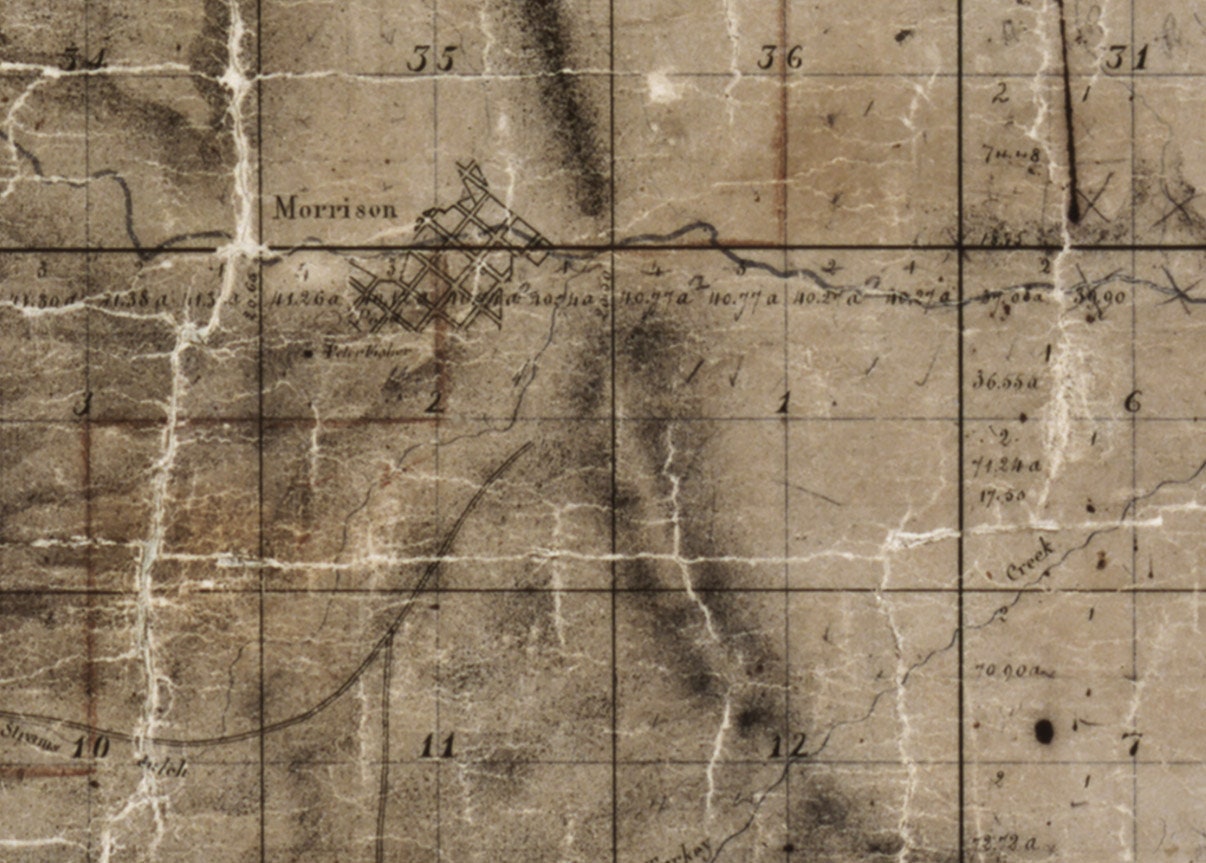 1879 Map of Jefferson County Colorado
