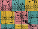 1907 Map of Stutsman County North Dakota