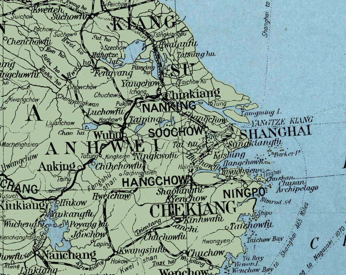 1900 Map of China and Adjacent Countries