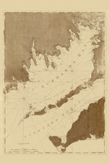 1776 Chart Map of Buzzards Bay and Vineyard Sound Massachusetts