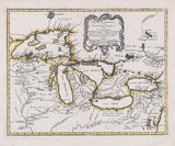 1755 Map of The Great Lakes