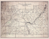 1917 Map of Warren County Pennsylvania Oil Region Southwest