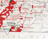 1921 Oil and Gas Fields Map of Pennsylvania