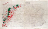 1921 Oil and Gas Fields Map of Pennsylvania