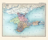 1928 Map of Crimea Ukraine