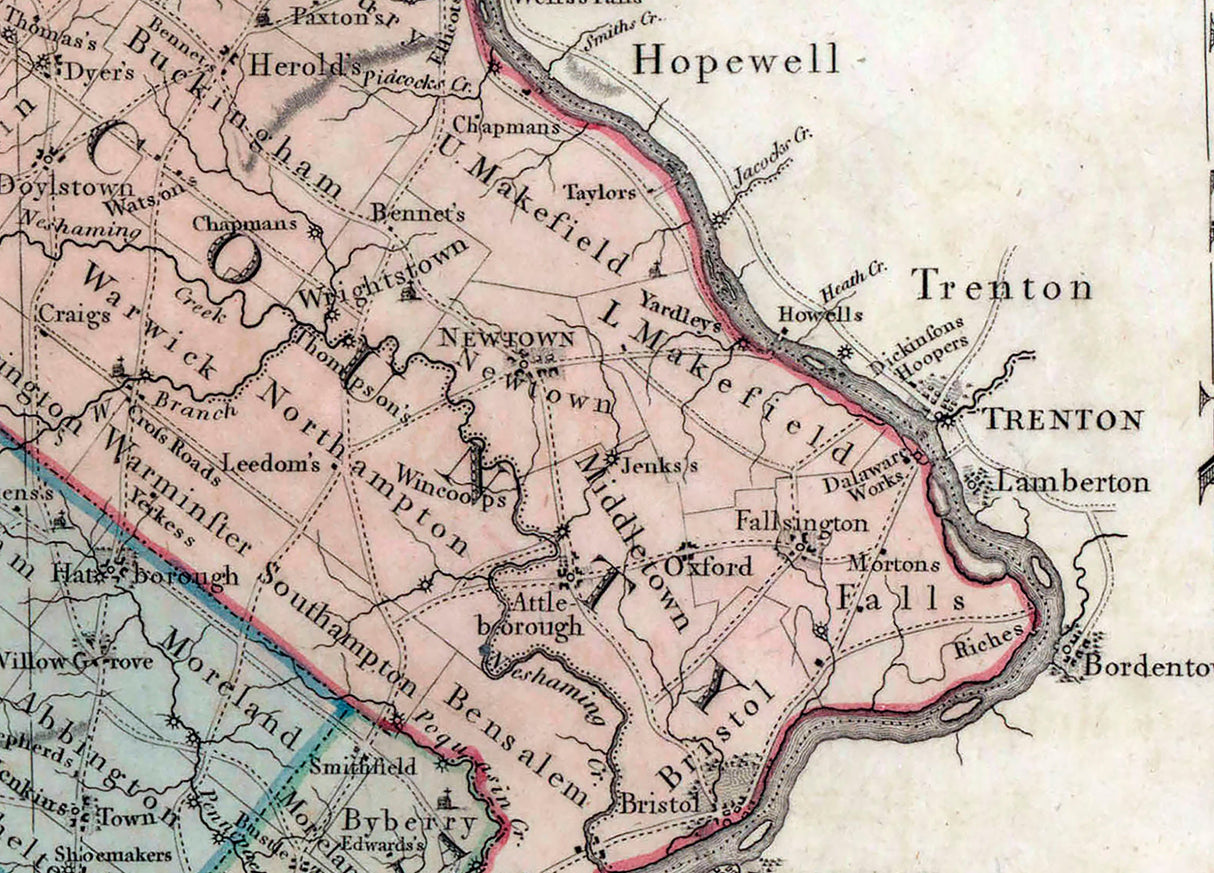 1792 Map of Pennsylvania