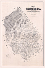 1866 Map of Madison County Virginia