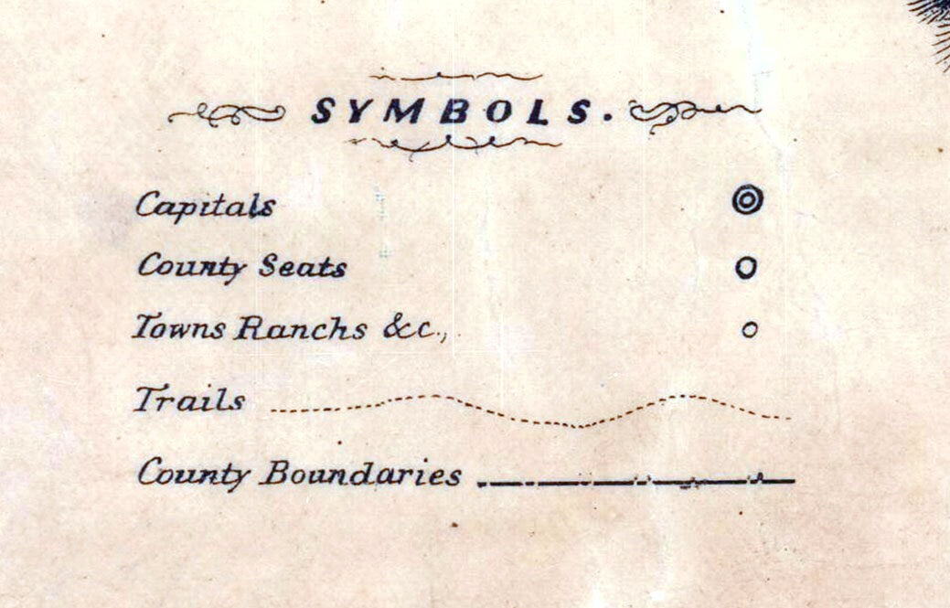 1866 Map of Nevada