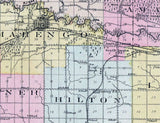 1900 Map of Iowa County Iowa