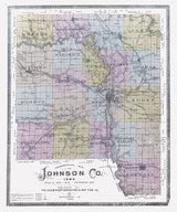 1900 Map of Johnson County Iowa