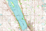 1971 Map of Big Stone Lake Minnesota South Dakota