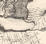 1856 Map of Niagara Falls and Niagara City